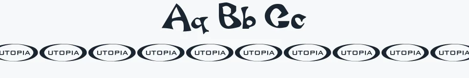 Rzeczywista próbka kroju Luxo — Aa Bb Cc 0123456789