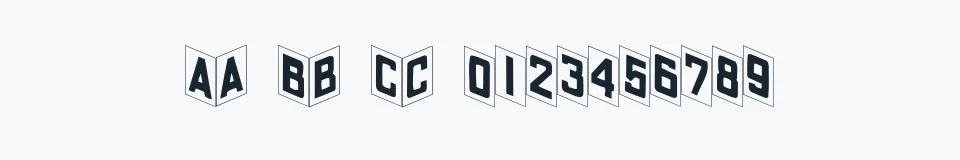 Rzeczywista próbka kroju Shohl — Aa Bb Cc 0123456789