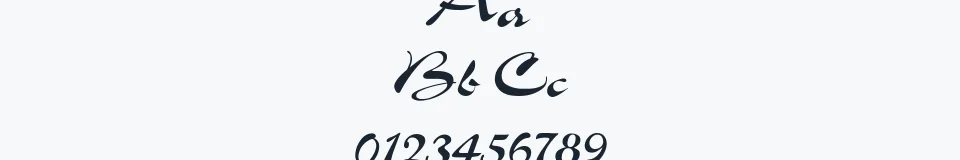 Rzeczywista próbka kroju Slogan-Normal — Aa Bb Cc 0123456789