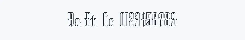 Rzeczywista próbka kroju Stone — Aa Bb Cc 0123456789