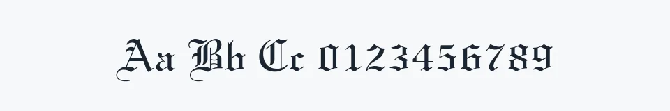 Rzeczywista próbka kroju Textur — Aa Bb Cc 0123456789