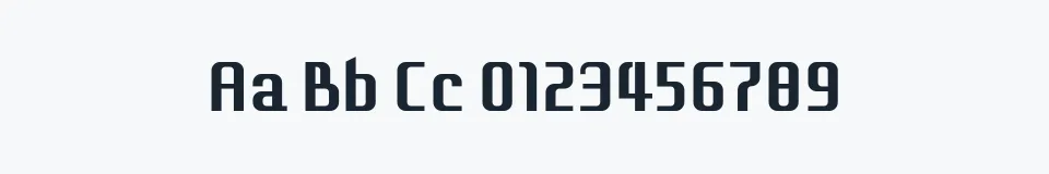 Rzeczywista próbka kroju Eleme S Sans HBold — Aa Bb Cc 0123456789