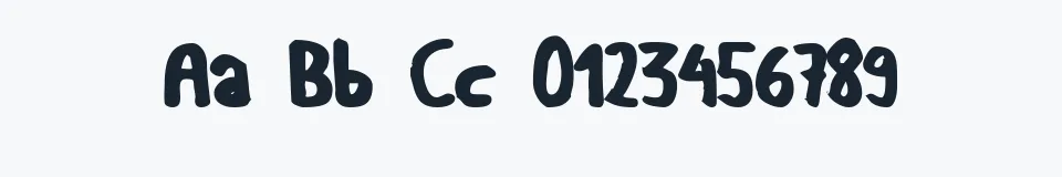 Rzeczywista próbka kroju GF Matilda bold — Aa Bb Cc 0123456789