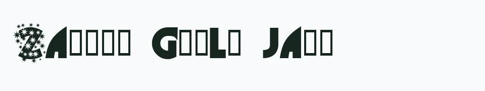 Rzeczywisty podgląd fontu Glitter Font – Zażółć gęślą jaźń