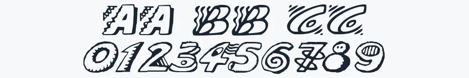 Podgląd czcionki Doodle