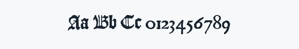 Podgląd czcionki JSL Blackletter
