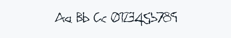 Rzeczywista próbka kroju HiSky — Aa Bb Cc 0123456789