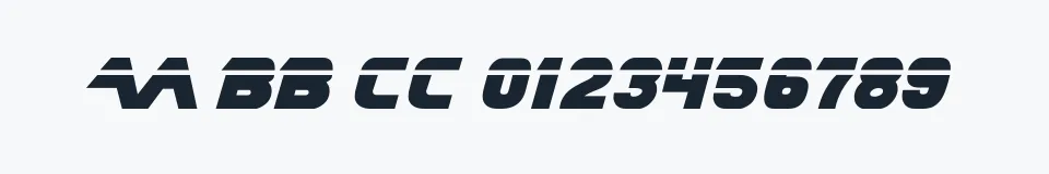 Podgląd czcionki Blade Runner Movie Font