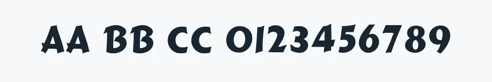 Rzeczywista próbka kroju Gizmo SSi — Aa Bb Cc 0123456789
