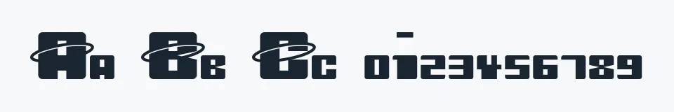 Podgląd czcionki Orbitronio