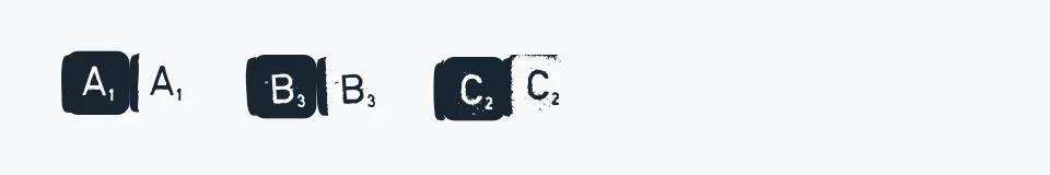 Podgląd czcionki scrabble