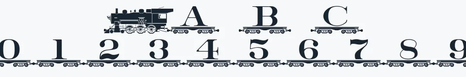 Podgląd czcionki AlphabetTrain
