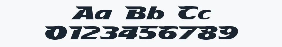 Rzeczywista próbka kroju StingRay — Aa Bb Cc 0123456789