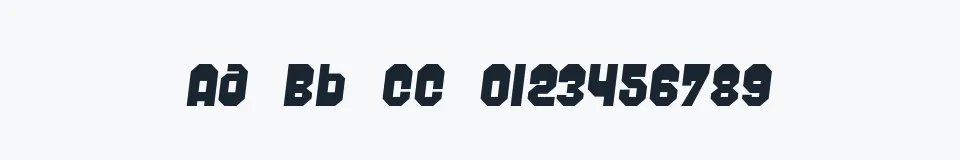 Rzeczywista próbka kroju Sabadoo — Aa Bb Cc 0123456789