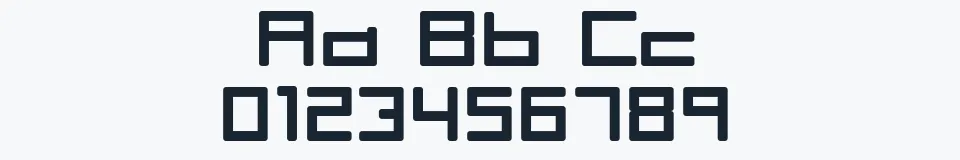 Rzeczywista próbka kroju Rave — Aa Bb Cc 0123456789