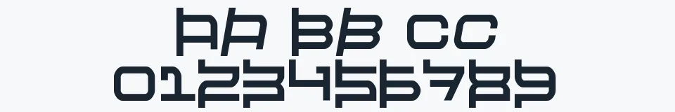 Rzeczywista próbka kroju Raveheart — Aa Bb Cc 0123456789