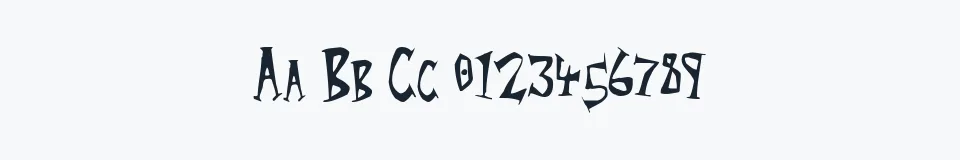 Rzeczywista próbka kroju Rocket YoYo — Aa Bb Cc 0123456789