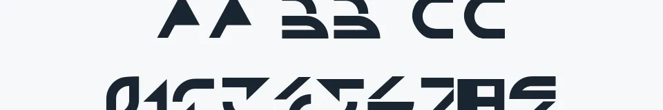 Rzeczywista próbka kroju TRON — Aa Bb Cc 0123456789