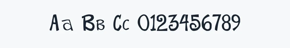 Podgląd czcionki BeachType