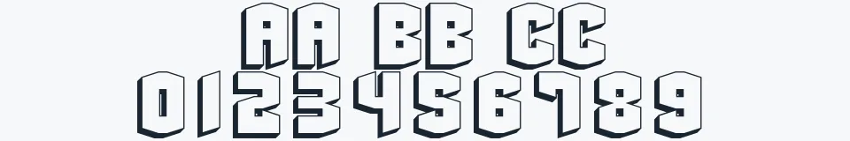 Rzeczywista próbka kroju BeyondControl — Aa Bb Cc 0123456789
