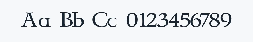 Rzeczywista próbka kroju Celtic Garamond the 2nd — Aa Bb Cc 0123456789