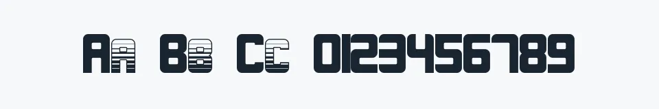 Rzeczywista próbka kroju Chloreal — Aa Bb Cc 0123456789