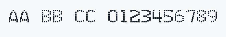 Podgląd czcionki Exit font (for a film)