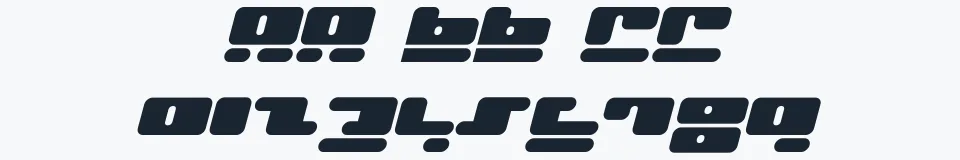 Rzeczywista próbka kroju Face plant — Aa Bb Cc 0123456789