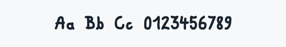 Rzeczywista próbka kroju fat marker — Aa Bb Cc 0123456789