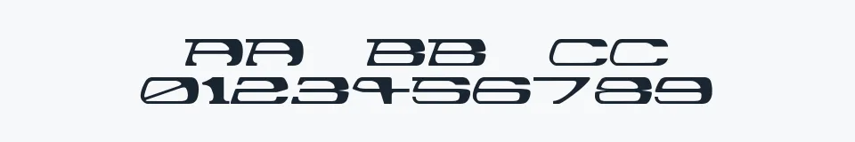 Rzeczywista próbka kroju garth — Aa Bb Cc 0123456789