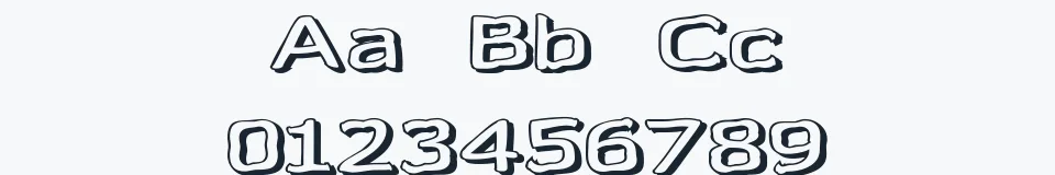 Rzeczywista próbka kroju Gazzarelli — Aa Bb Cc 0123456789
