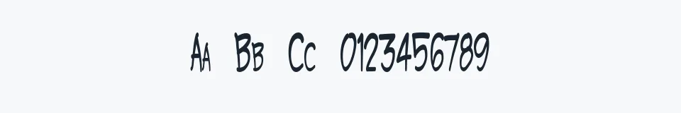 Rzeczywista próbka kroju Grootesk — Aa Bb Cc 0123456789