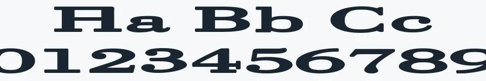 Rzeczywista próbka kroju Halcyonia — Aa Bb Cc 0123456789