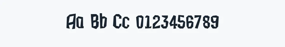 Rzeczywista próbka kroju IsleOfTheDead — Aa Bb Cc 0123456789