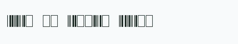 Rzeczywisty podgląd fontu 3 of 9 Barcode – Zażółć gęślą jaźń