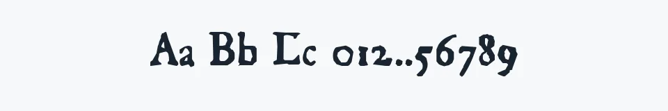 Podgląd czcionki Junius Rough
