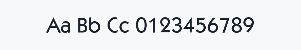 Rzeczywista próbka kroju KaratMedium — Aa Bb Cc 0123456789
