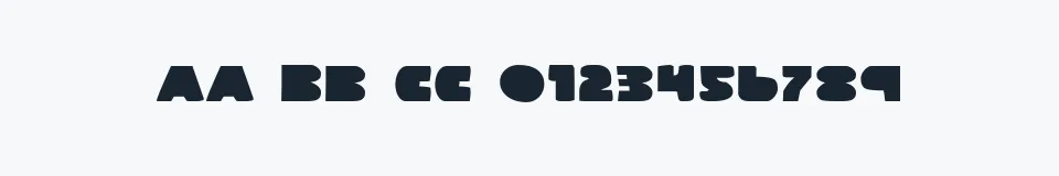 Rzeczywista próbka kroju Land Whale Italic — Aa Bb Cc 0123456789