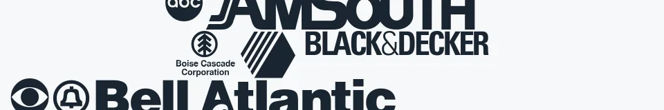 Rzeczywista próbka kroju Logos — Aa Bb Cc 0123456789