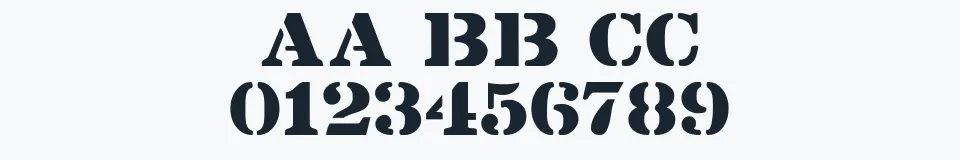 Rzeczywista próbka kroju Lintsec — Aa Bb Cc 0123456789