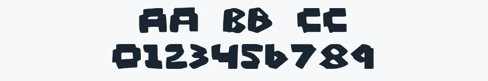 Rzeczywista próbka kroju Mad Marker — Aa Bb Cc 0123456789