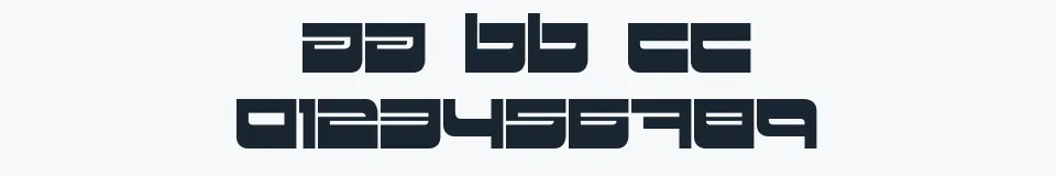 Rzeczywista próbka kroju HKI metropol — Aa Bb Cc 0123456789
