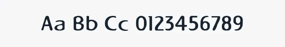 Rzeczywista próbka kroju Napapiiri — Aa Bb Cc 0123456789