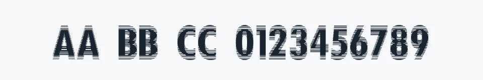 Rzeczywista próbka kroju Nervous — Aa Bb Cc 0123456789