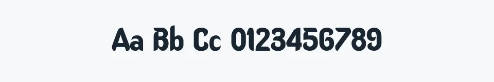 Rzeczywista próbka kroju Oregon — Aa Bb Cc 0123456789