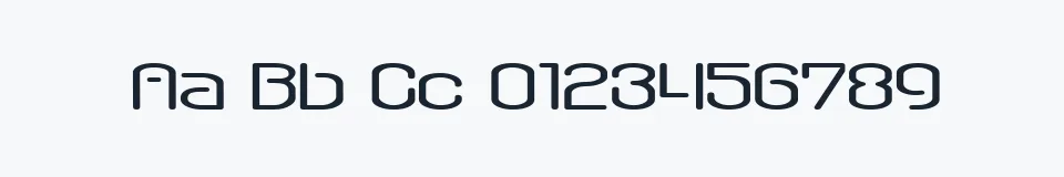 Rzeczywista próbka kroju QSwitch Ax — Aa Bb Cc 0123456789