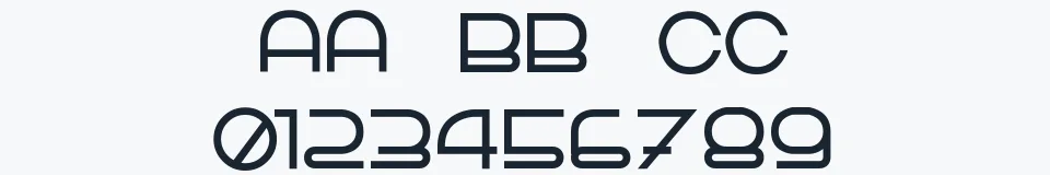 Rzeczywista próbka kroju TPF Quackery — Aa Bb Cc 0123456789