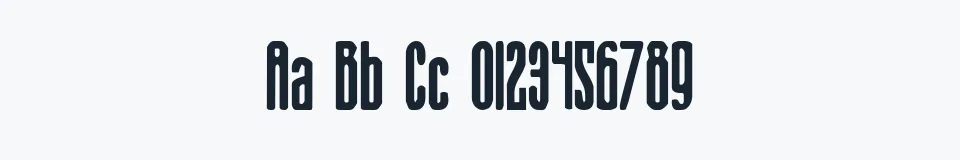 Rzeczywista próbka kroju Sister Europe — Aa Bb Cc 0123456789