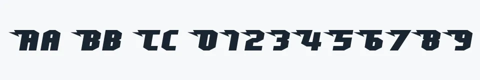 Rzeczywista próbka kroju Superheterodyne — Aa Bb Cc 0123456789