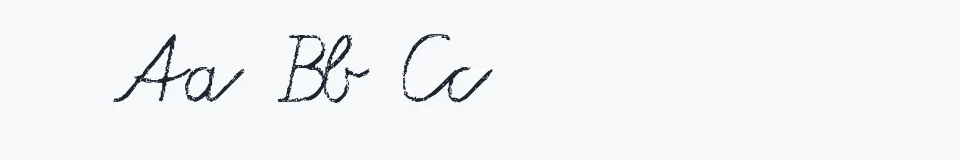 Rzeczywista próbka kroju Tafelschrift — Aa Bb Cc 0123456789